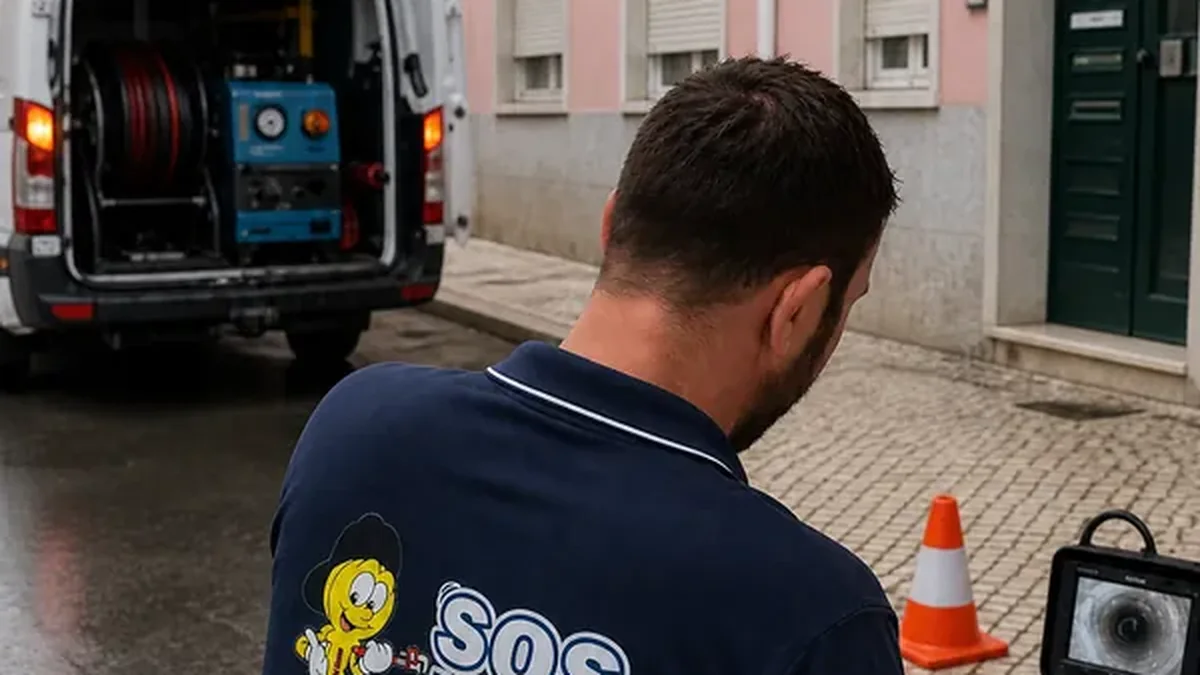 Inspeção de tubagens com câmara de vídeo